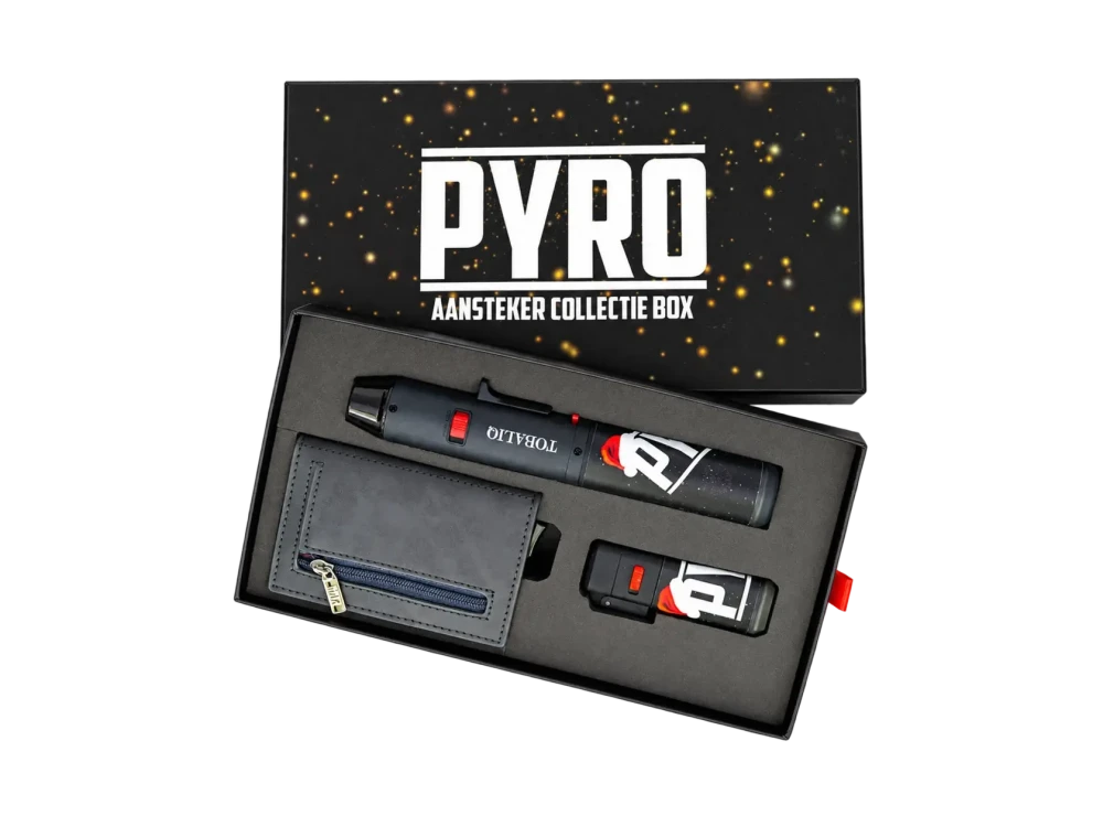 Pyro collectie Aansteker Box *kersteditie* | Donkergrijs
