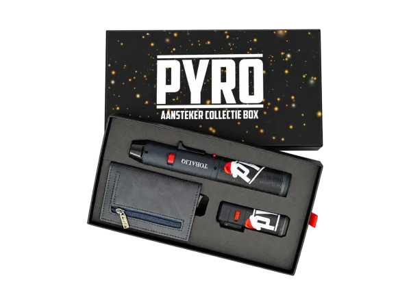 Pyro collectie Aansteker Box *kersteditie* | Donkergrijs